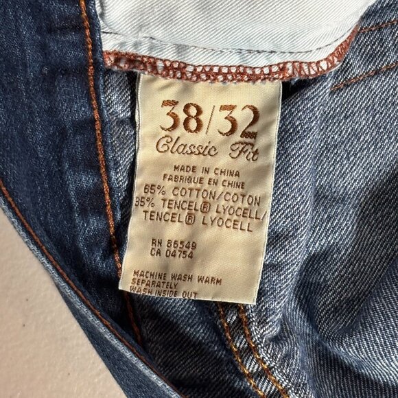 Tommy Bahama Classic Jeans, Blue, Men's Size 38x32 - Picture 5 of 6